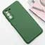 Чехол TPU Getman Liquid Silk Full Camera для Samsung Galaxy S21 Зеленый / Dark green - миниатюра 2