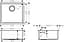 Кухонная мойка Hansgrohe S719-U450 под столешницу 500x450 Stainless Steel 43426800, Нержавеющая сталь - миниатюра 2