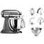 Планетарный миксер KitchenAid Artisan 4.8 л серебряный медальон (5KSM175PSEMS) - миниатюра 4