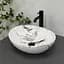 Умивальник VBI Parma carrara glossy накладний VBI-011025, Мрамор - мініатюра 4