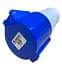 Розетка переносна Lumano ГП 32A 2P+PE (223) 220V IP44 (18867) - мініатюра 1