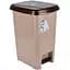 Корзина для мусора Violet House 0156 Beige с педалью 8 л (0156 Beige 8 л) - миниатюра 1