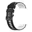 Браслет Ricco для Samsung Galaxy Watch 5 - чорно-білий ширина кріплення 20мм силікон Watchbands (W19-1WB12227561) - мініатюра 2