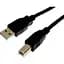 Кабель USB 2.0 AM - USB BM, 3 м, чорний, Cablexpert, феритовий фільтр (CCF-USB2-AMBM-10) - мініатюра 1