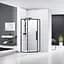 Душова кабіна Eger A Lany 100x100 п'ятикутна (без піддону) 599-553/1 Black - мініатюра 2