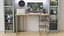 Комп'ютерний стіл Ferrum-decor Кевін 75x100x60 сірий ДСП Дуб Сонома 16мм (FRD-101712) - мініатюра 1