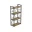 Етажерка 4/60 Ferrum-decor Серії Коннект 120x60x28 чорний ДСП Дуб Артізан 16мм (FRD-104238) - мініатюра 1