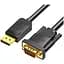 Кабель мультимедійний DisplayPort M to VGA M 1.5m black Vention (HBLBG) - мініатюра 1