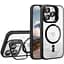 Чохол із підставкою MagSafe TPU PC Metal Stand Case and Camera Lenses Apple iPhone 15 Black - мініатюра 1