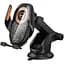 Холдер Hoco HW34 Синій whale 3-axis linkage wireless fast charging car holdercenter console Чорний - мініатюра 1