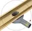 Трап для душу Rea Neox 90 Pro brushed gold 2в1 REA-G2704 - мініатюра 2