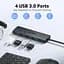 Acer USB C Hub 4 порти, кілька USB 3.0 Hub, USBC Splitter для ноутбука з портом живлення TypeC, подовжувач для ноутбука, ПК - мініатюра 4