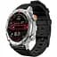 Смарт-годинник iMiki D-2 Silicone Strap AMOLED Black-Silver - мініатюра 1