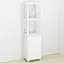 Етажерка 3/34 Ferrum-decor Серії Конект з тумбою 144x34x28 Білий ДСП (FRD-104428) - мініатюра 1