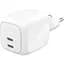 Сетевое зарядное устройство Belkin Boost Up Charge Pro Dual USB-C GaN 67W White (WCH020KQ2MWH-B6) [158914] - миниатюра 2