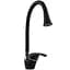 Змішувач для кухні Globus Lux Solly GLSO-0203SA-10-B01 чорний матовий з боковою ручкою для надійного використання - мініатюра 4