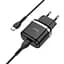 Адаптер зарядний пристрій HOCO Type-C to Type-C - Victorious single port charger set N24 чорний набір - мініатюра 1