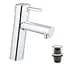 Смеситель для умывальника M-Size + нажимной донный клапан Grohe Concetto 23932001 Хром - миниатюра 1