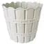 Горшок для цветов Violet House 1047 Bamboo White с дренажом 5 л (1047 BAMBOO WHITE 5л.) - миниатюра 1