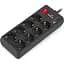 Мережевий фільтр живлення REAL-EL RS-PROTECT 805 1.8m, black (EL122300042) - мініатюра 4