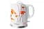 Электрочайник керамический Maestro MR-066-Red-Flowers 1.5л 1500 Вт белый - миниатюра 1