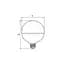 Лампочка Eurolamp G95 8W E27 4000K (LED-G95-08274(Amber)) - мініатюра 3