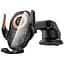 Автотримач з БЗП Hoco HW34 Blue whale 3-axis linkage wireless 15W (center console) Black - мініатюра 6