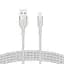 Кабель Belkin USB-A > Lightning зарядка/синхронизация 1м, плетеный, силиконовый, с ремешком на ма teh0013716 - миниатюра 2