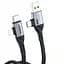 Кабель Foneng X92 4-in-1 (60W) USB/USB-C - USB-C/Lightning (M/M), 1 м, Black (X92-CA-FIO) - мініатюра 1