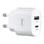 Мережевий зарядний пристрій Hoco C95A Lineal PD20W + QC3.0 charger ( EU ) Білий - мініатюра 1