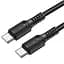 Дата кабель Borofone BX116 Certain Type-C to Type-C 60W (1m) Black - мініатюра 2