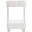 Этажерка Violet House Honeycomb 2-х ярусная белая (6021 Honeycomb 2 пол. WHITE 17*27*43 см) - миниатюра 2