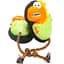 Игрушка для собак Max & Molly Snuggles Toy Otto the Dino - миниатюра 1