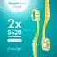Зубная щетка Fesco Expert Clean желтая, салатовая 2 шт. - миниатюра 3