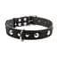 Ошейник Collar одинарный с украшением, 48-63х3,5 см, черный - миниатюра 2