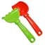 Набір для пісочниці "Латаття №5" Colorplast 1074(Green-Red) лопатка, граблі - мініатюра 1