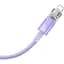 Кабель Baseus Explorer Series Fast Charging Cable with Smart Temperature Control Cable Type-C to Lightning 20W 1m CATS010205 Purpl - мініатюра 3