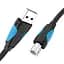 Кабель до принтеру Vention USB A Male - B Male Print 2m Black (VAS-A16-B200) - мініатюра 3