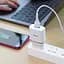 СЗУ Hoco C12Q Smart QC3.0 3A (1USB-A) + кабель USB to MicroUSB Белый - миниатюра 4