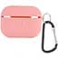 Силиконовый футляр с микрофиброй для наушников Airpods Pro 3 Розовый / Pink - миниатюра 1