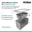 Кухонная мойка двойная Kraus Premier KBU27, Нержавеющая сталь - миниатюра 6