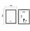 Дзеркало Mixxus Premium FLASH MR21-70x90 (LED Touch, Anti-fog, годинник) (MP6618) - мініатюра 5