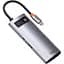 USB-хаб Baseus Metal Gleam Series 5 в 1 Multifunctional Gray [WKWG020013] [96294] - мініатюра 2