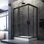 Душова кабіна Am.Pm Gem Twin Slide 120x80 см скло прозрачне black matt W90UG-404-120280-BT, Чорний матовий, Універсальна, прозрачний, Чорний матовий - мініатюра 2