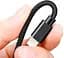 Кабель Baseus cafule Cable USB For iP 2.4A 1m Gray Black (CALKLF-BG1) - мініатюра 3
