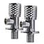 Набір кранів кутових Q Professional Exlusive кераміка 1/2″X1/2″ 9999 Chrome(1уп.) - мініатюра 3