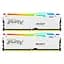 Модуль пам'яті для комп'ютера DDR5 64GB (2x32GB) 5200 MHz Beast White RGB Kingston Fury (ex.HyperX) (KF552C36BWEAK2-64) - мініатюра 1