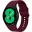 Ремінець силіконовий BeWatch Samsung Galaxy Watch 4/5/Pro SoftTouch Бордовий (0139308) - мініатюра 1