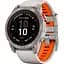 Смарт-годинник Garmin Fenix 7X Pro Sapphire Solar Edition Titanium with Fog Gray/Ember Orange Band (010-02778-14) [86521] - мініатюра 1