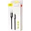 Кабель Baseus C-shaped Light Intelligent Power-off Cable USB to Lightning 2A 1m CALCD-01 Black - миниатюра 2